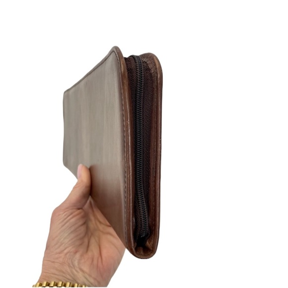 Crouch & Fitzgerald Leather Tie Case Brown - Picture 6 of 8